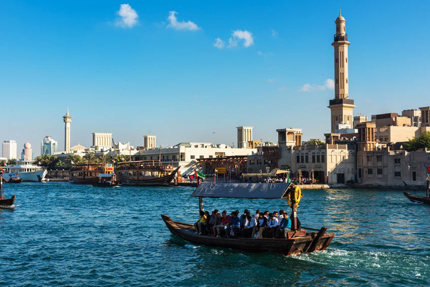 Take an abra (water taxi) ride along Dubai Creek