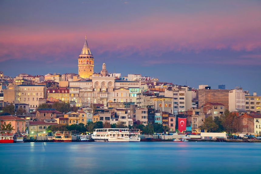 View the city from Galata Tower