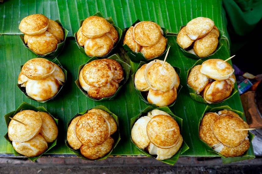 Kanom Krok (Thai Sweet Rice Cake) Travelvui