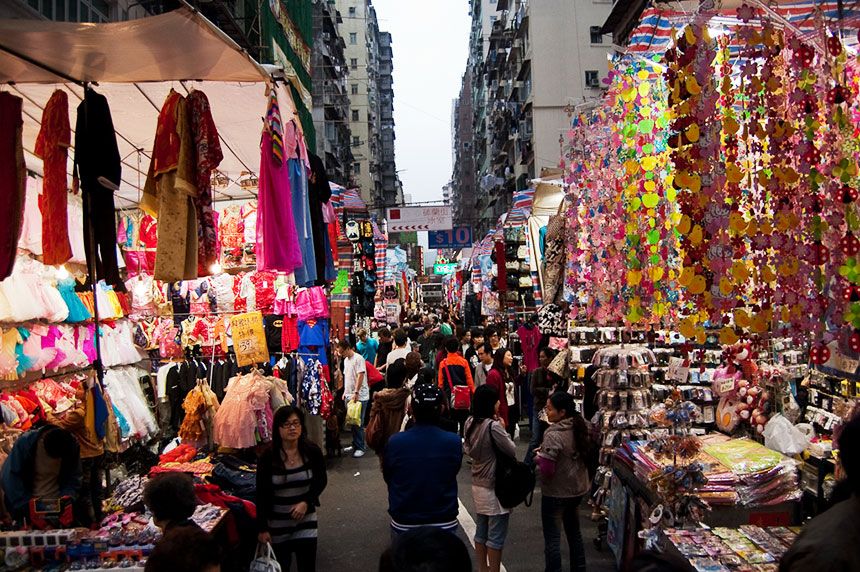 Ladies Street Hong Kong Shopping Street Travelvui