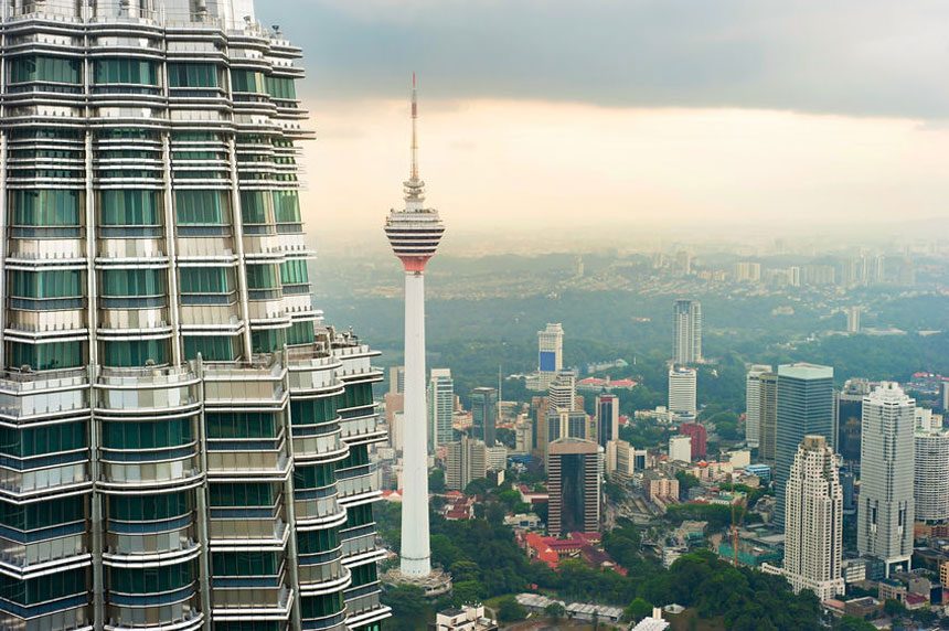 View the city from Menara Kuala Lumpur