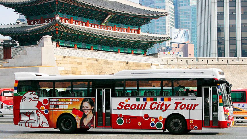 Go around the city in a tour bus