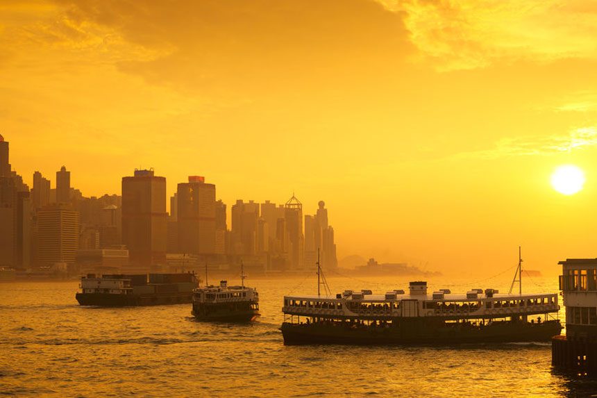 Ride a Star Ferry across Victoria Harbour