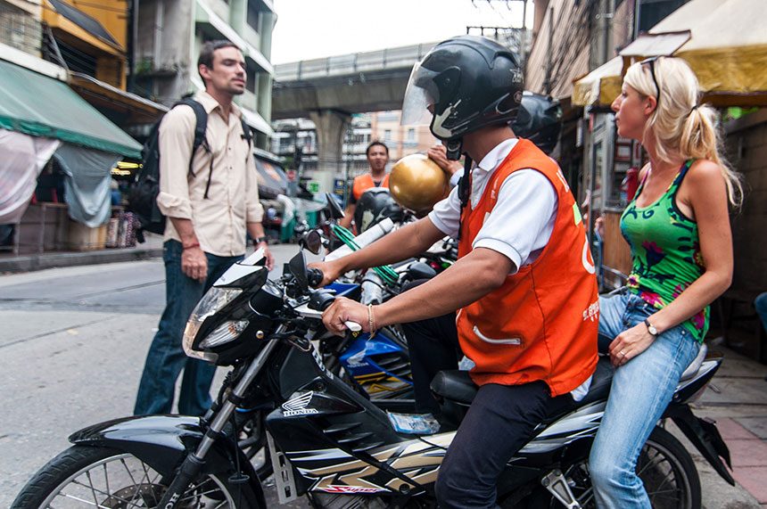 Bangkok Motorbike Taxis