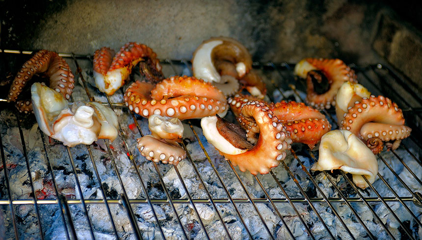 Grilled Squid Tentacles : Recommended Hong Kong Street Food | Travelvui