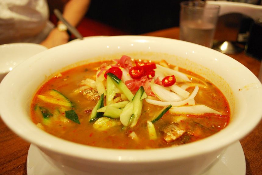 Asam Laksa (Spicy and Sour Fish Noodles)