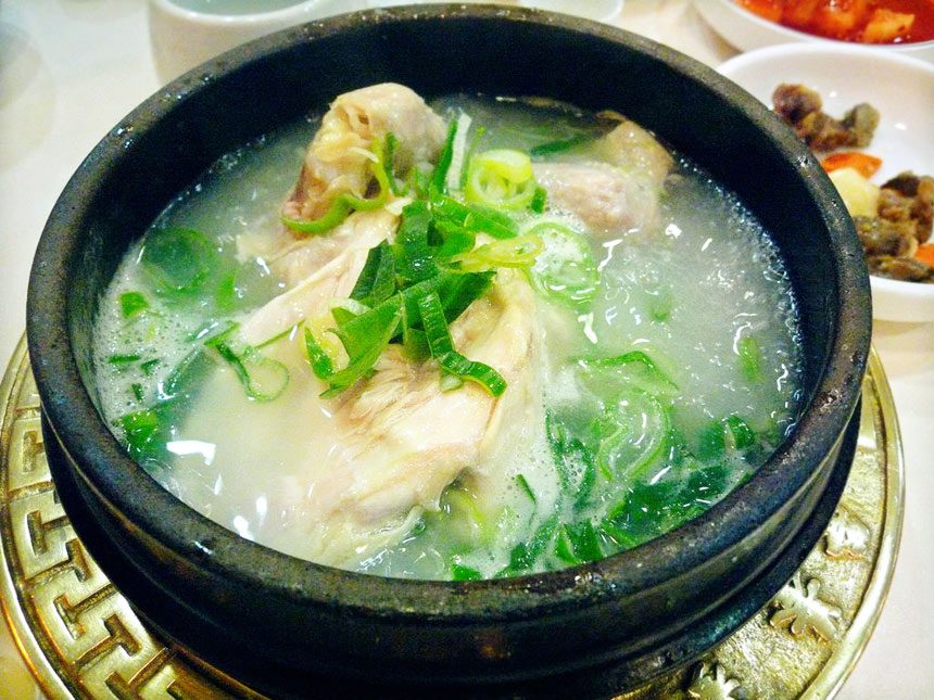 Samgyetang (Ginseng chicken soup)