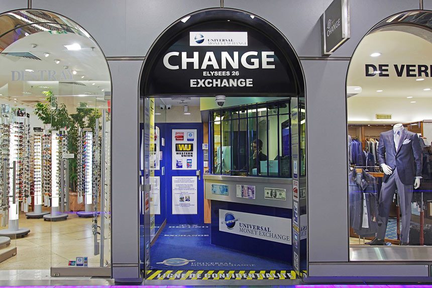 Money Changers on Champs Elysees