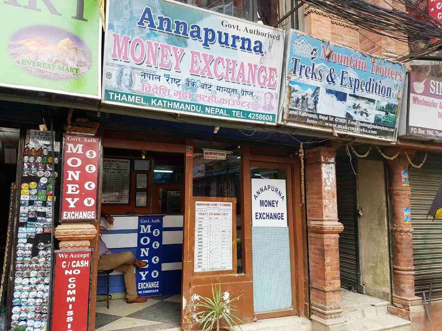 Money Changers on Thamel Marg